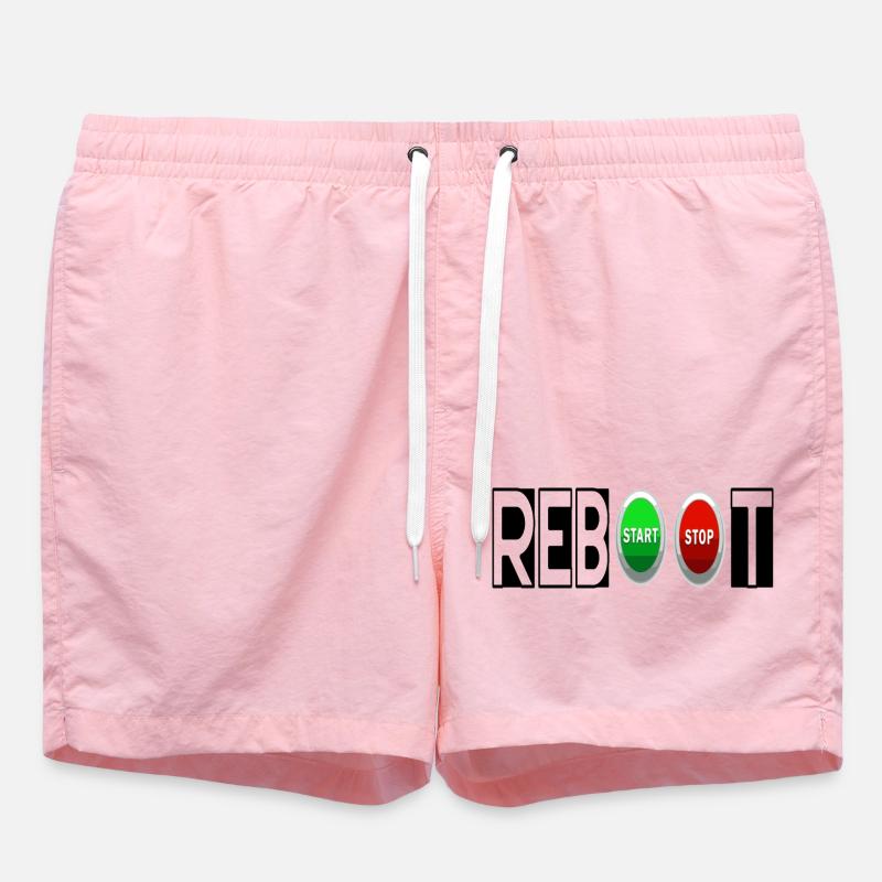 REBOOT - Short de bain - rose