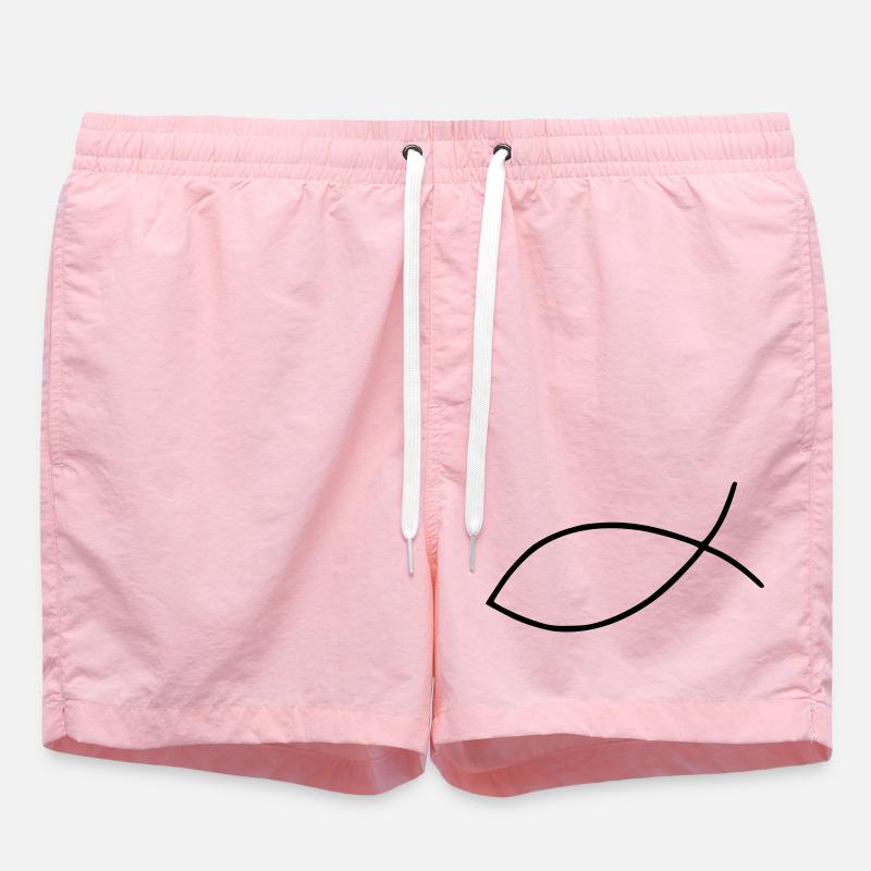 Fish - Swim Trunks - pink