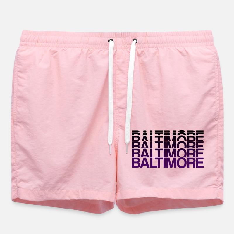 Style dégradé violet de Baltimore - Short de bain - rose