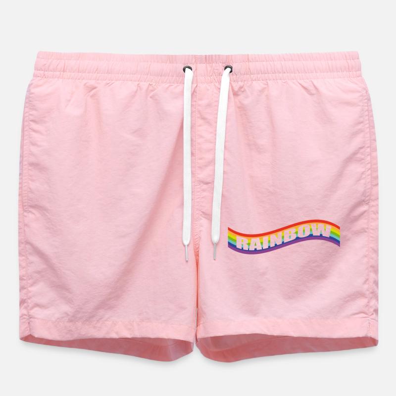 Drapeau arc-en-ciel - Short de bain - rose