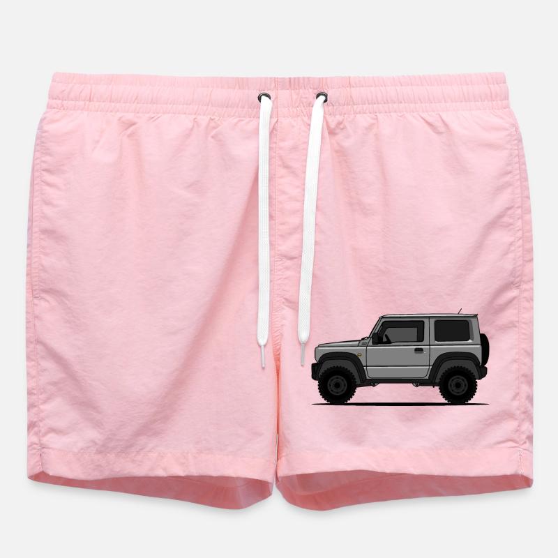 Jimny Harmaa - Uimashortsit - vaaleanpunainen