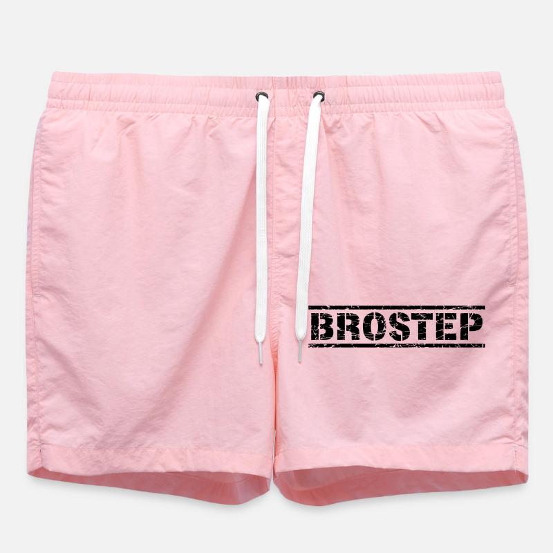 Brostep - Swim Trunks - pink