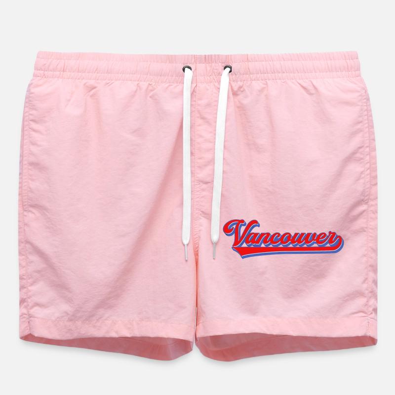 Lettrage de Vancouver Style rétro - Short de bain - rose