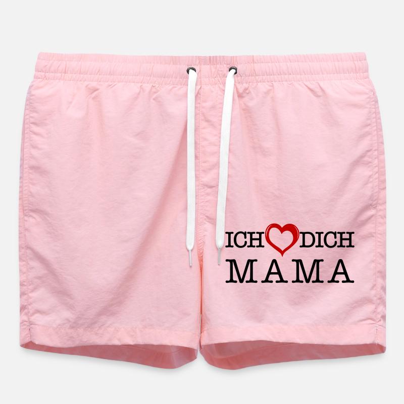 Ich lieb dich Mama - Badeshorts - Pink