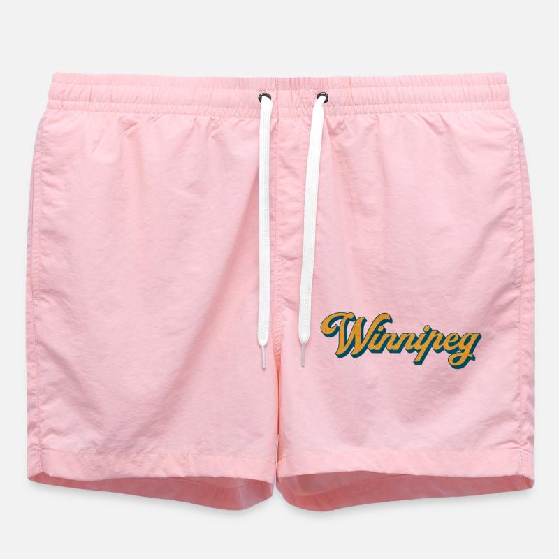 Winnipeg Retro Script - Short de bain - rose