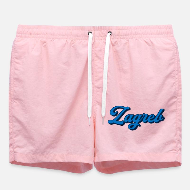 Zagreb Script Logo Stil - Badeshorts - Pink
