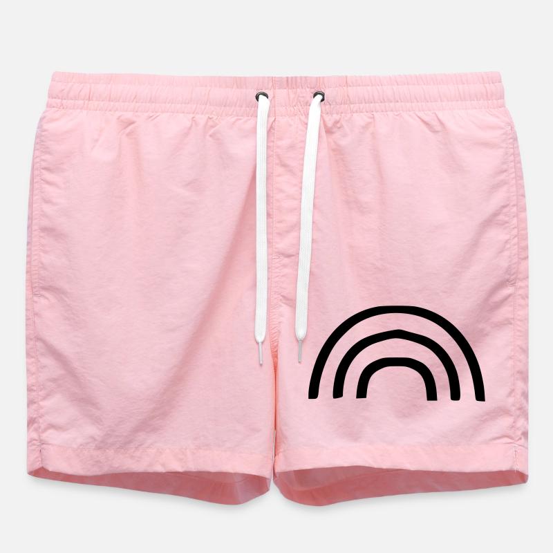 Rainbow - Swim Trunks - pink