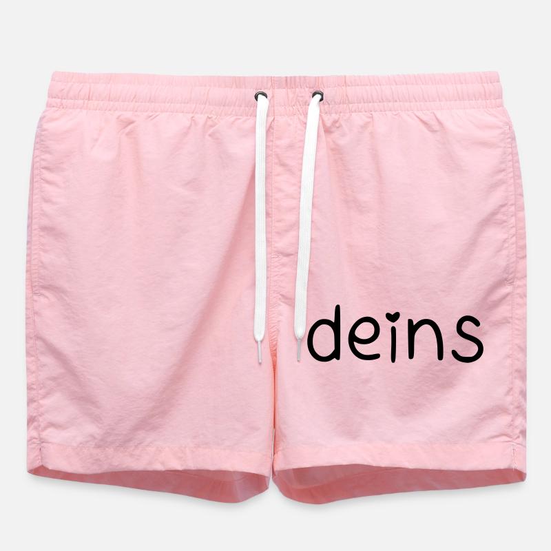 deins – mit Herz - Badeshorts - Pink