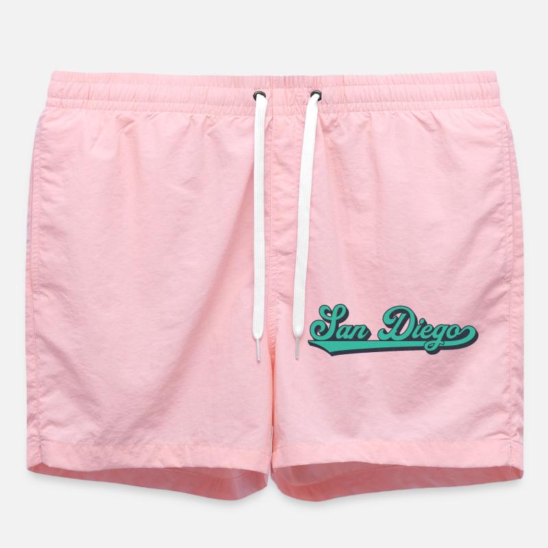 San Diego Script Vague Rétro - Short de bain - rose