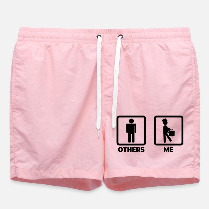 Figurine de bâton de batteur - Short de bain - rose