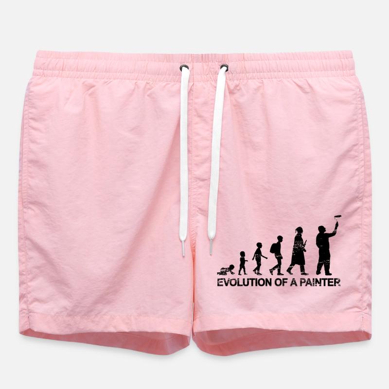 Development of a painter - Swim Trunks - pink