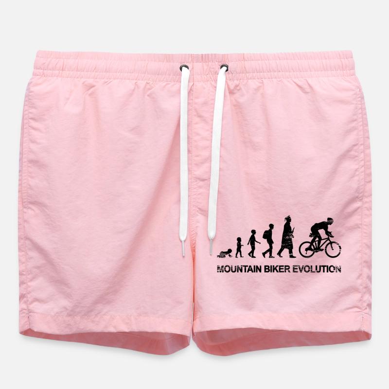 Development of a mountain biker - Swim Trunks - pink
