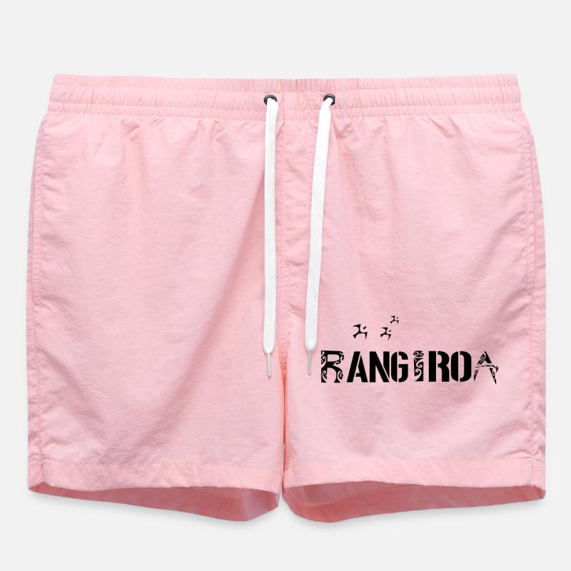 RANGIROA (Black) - Swim Trunks - pink