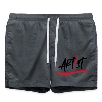 artist brush logo art icon brush stroke icon - Swim Trunks -  - Front