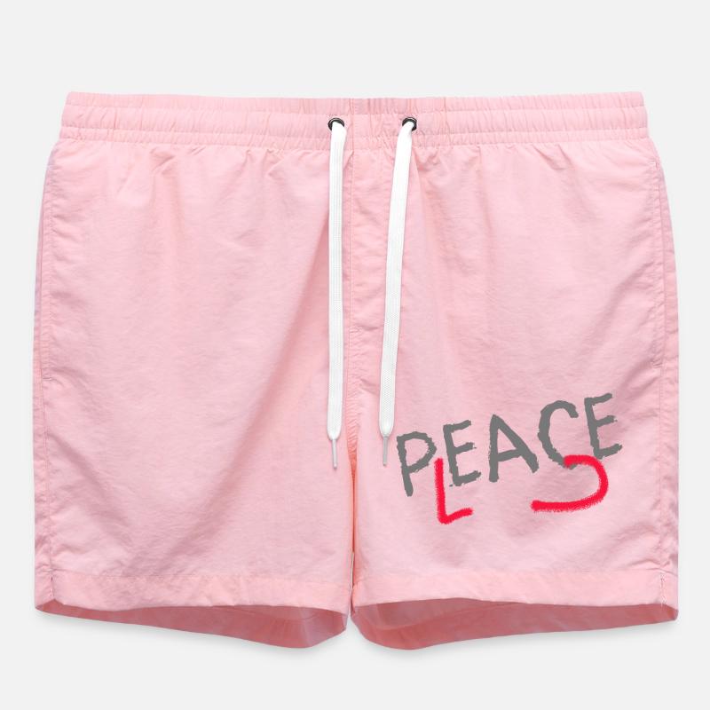 PLEASE PEACE - Short de bain - rose