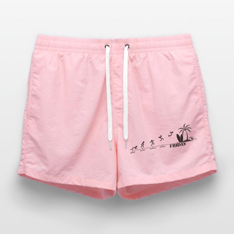 Finally Friday Beach Evolution Swim Trunks