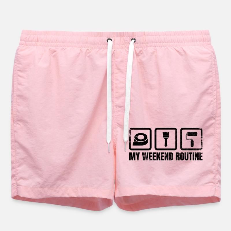Painter Weekend Routine - Swim Trunks - pink