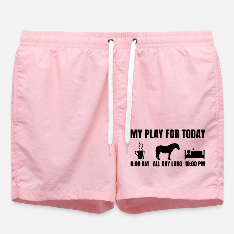 My plan for today - Swim Trunks - pink