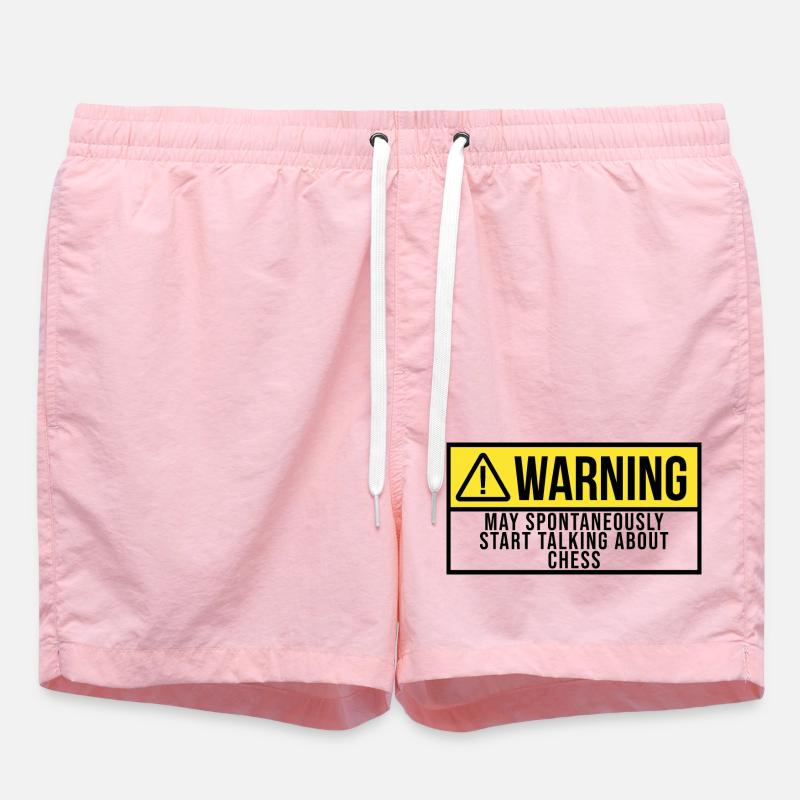 échecs - Short de bain - rose