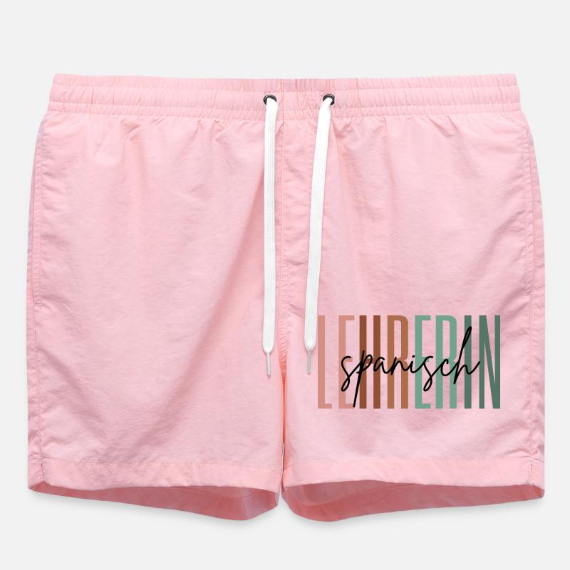 Lehrerin Spanisch Spanischlehrerin Geschenk - Badeshorts - Pink