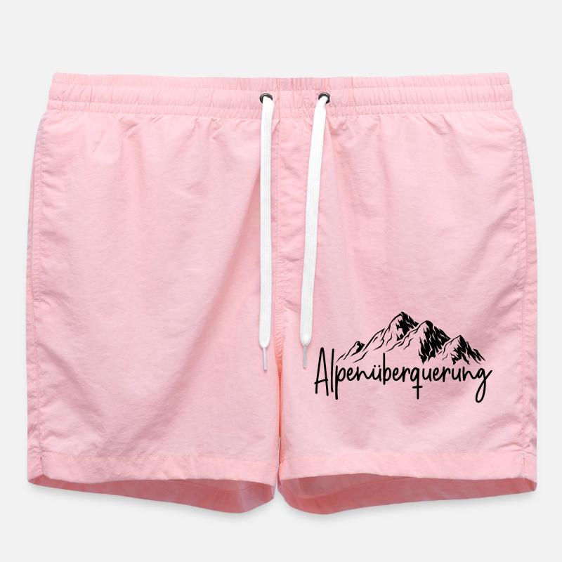 Alpenüberquerung - Badeshorts - Pink
