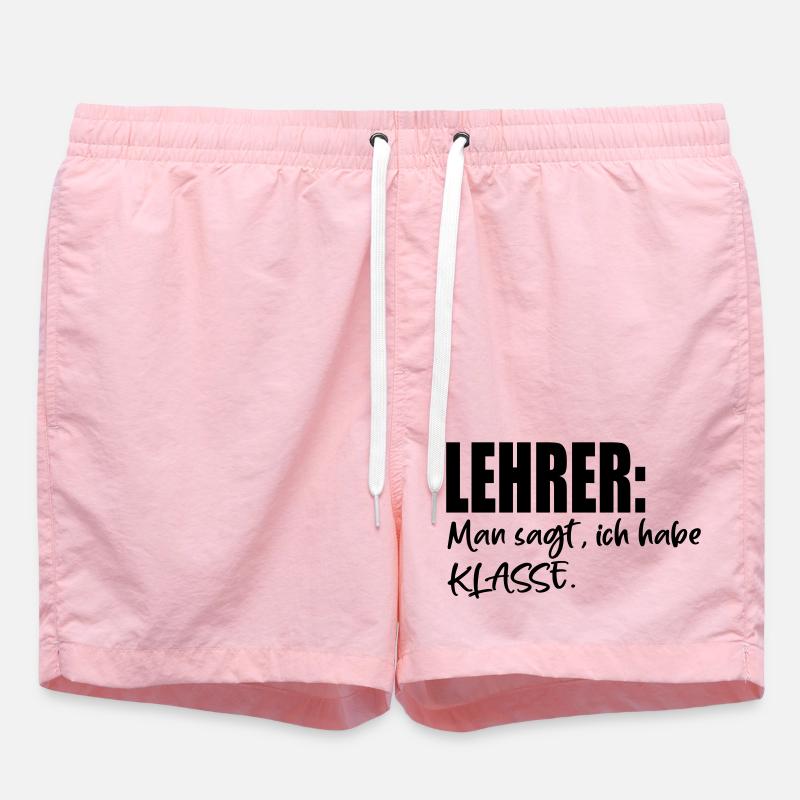 LEHRER SPRÜCHE MIT KLASSE - Badeshorts - Pink