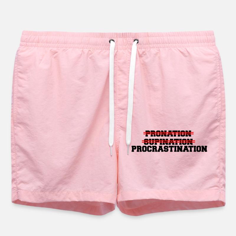Procrastination - Short de bain - rose