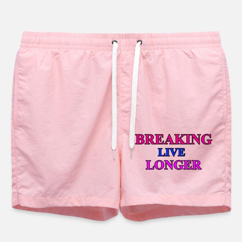 Breaking - dance - Swim Trunks - pink