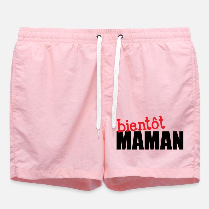bientôt Maman ! Cadeau de grossesse - Short de bain - rose