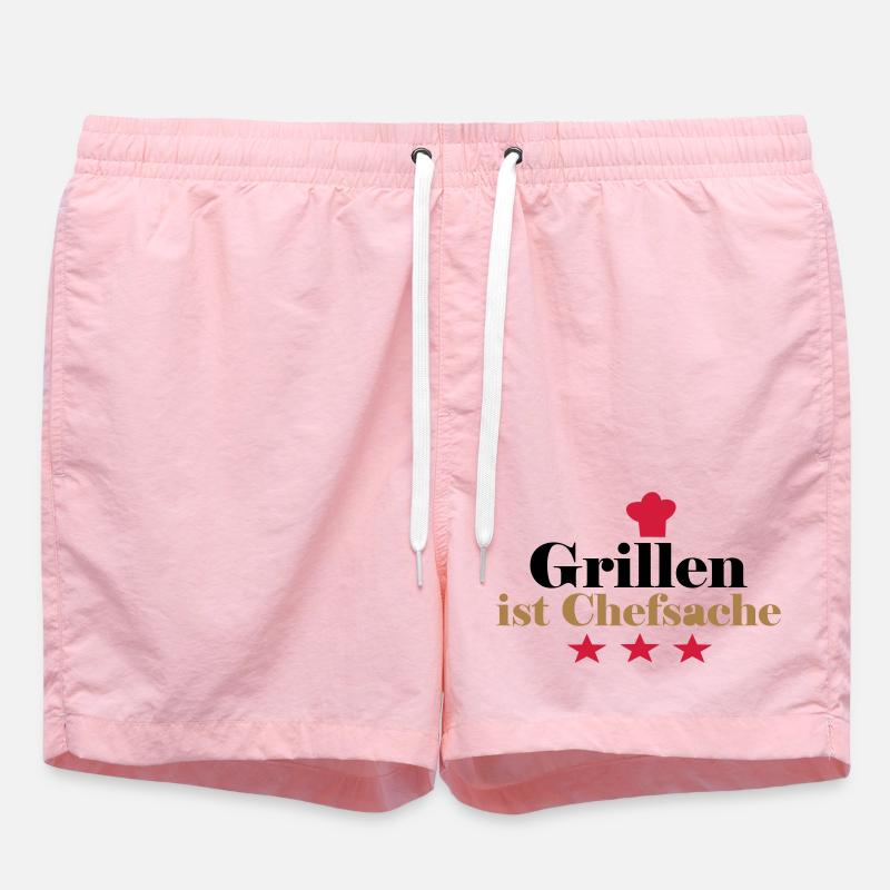 Grillen ist Chefsache - Badeshorts - Pink