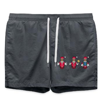 Frohe Weihnachten Weihnachtsmänner - Badeshorts -  - Vorne
