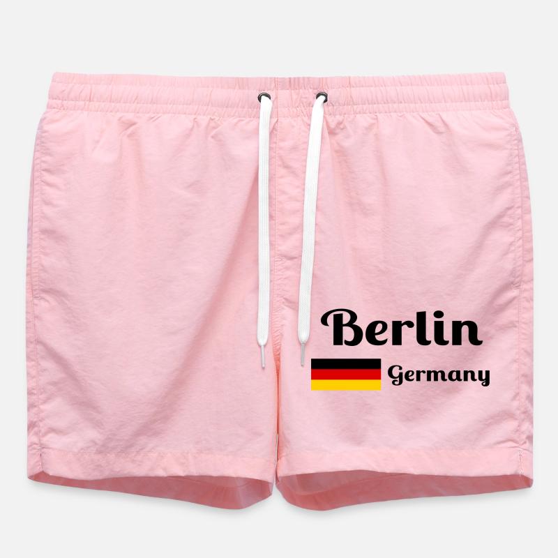 Berlin, Allemagne- Imprimés élégants - Short de bain - rose