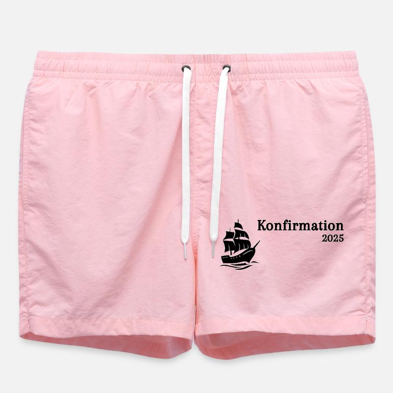 Konfirmation 2025 Schiff segelt heran - Badeshorts - Pink
