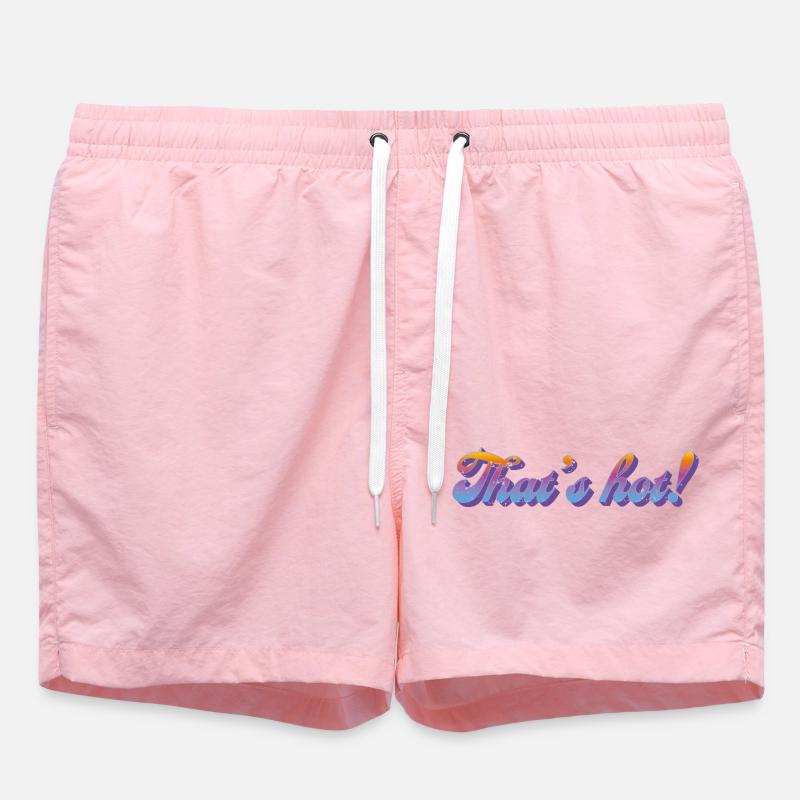 That's hot! – Retro Gradient Style - Swim Trunks - pink