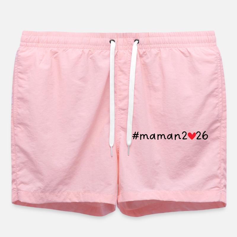 Maman 2026 - Short de bain - rose