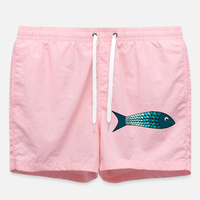 PÂQUES.POISSON. POISSON D'AVRIL. VACANCES. ETE - Short de bain - rose