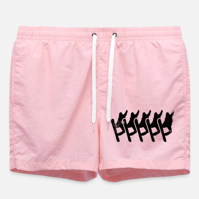 Snowboarders - Short de bain - rose