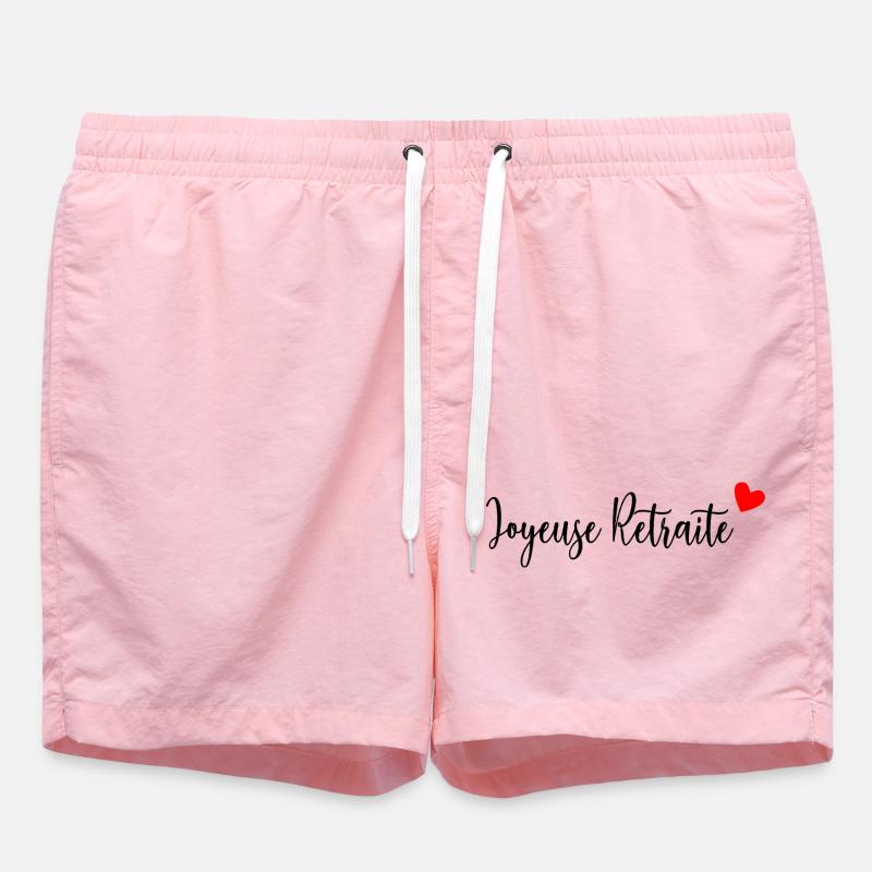 RETRAITE. VACANCES. RETRAITE. RETRAITEE. RETRAITE. - Short de bain - rose