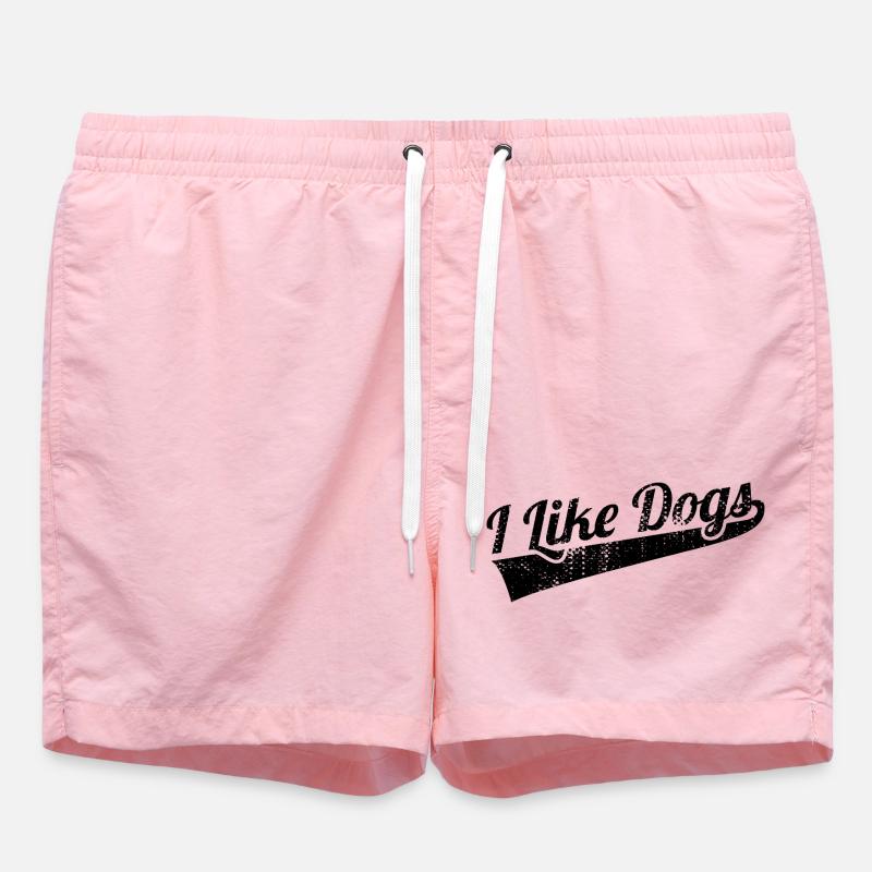 Citation d’un amoureux des chiens - Short de bain - rose