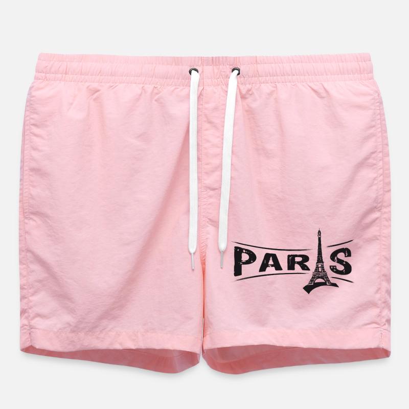 PARIS avec la Tour Eiffel - Short de bain - rose