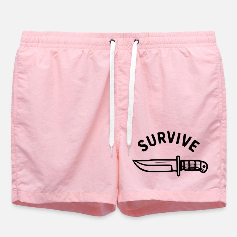 Survive - Couteau - Short de bain - rose