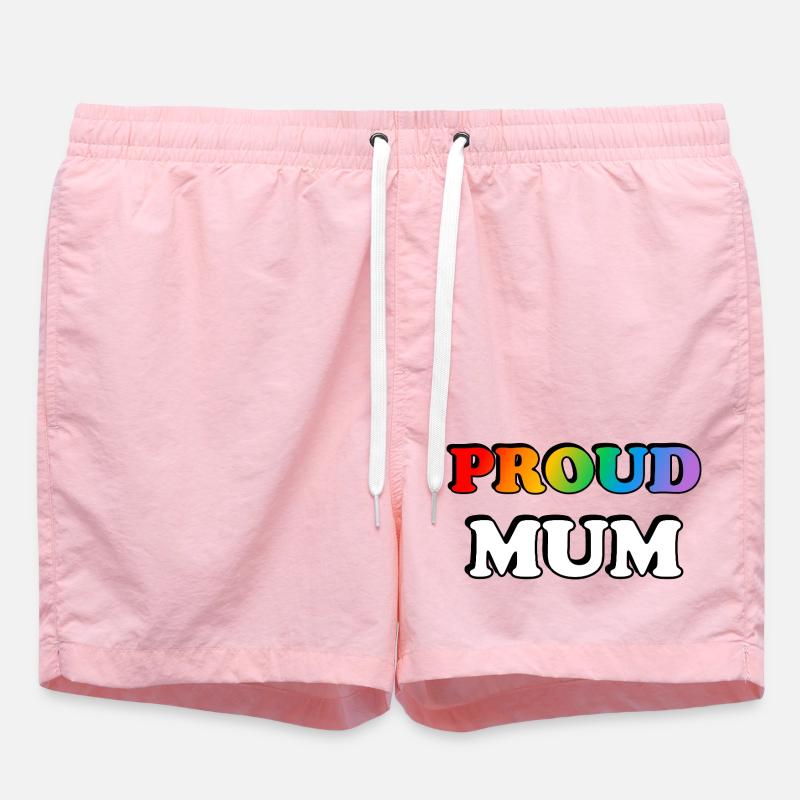 Regenbogen Stolze Mutter LGBTQ Stolz - Badeshorts - Pink