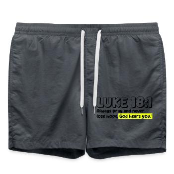 Luke 18:1 | Bible Quote - Swim Trunks -  - Front