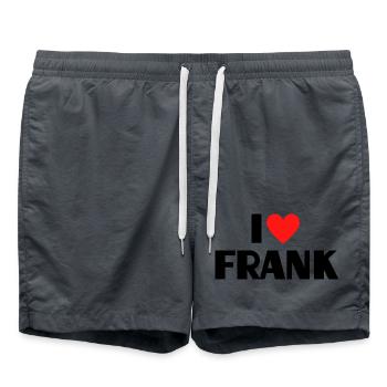 I love Frank Red Heart Love Fan Gift - Swim Trunks -  - Front