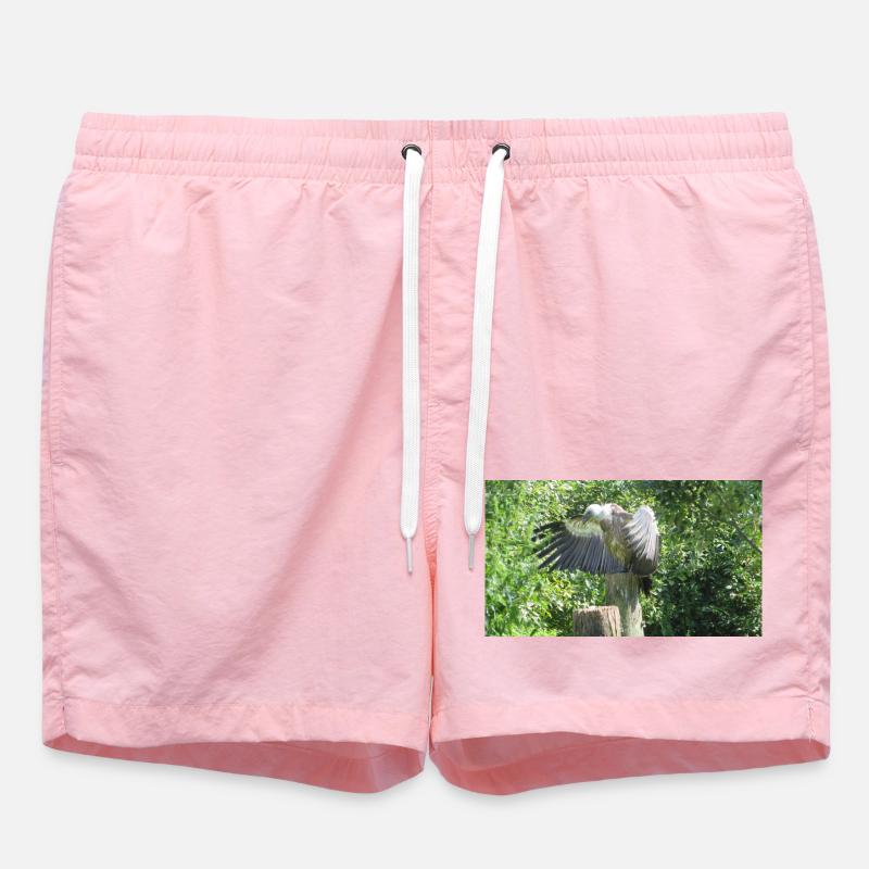 Beau grand vautour aux ailes déployées - Short de bain - rose