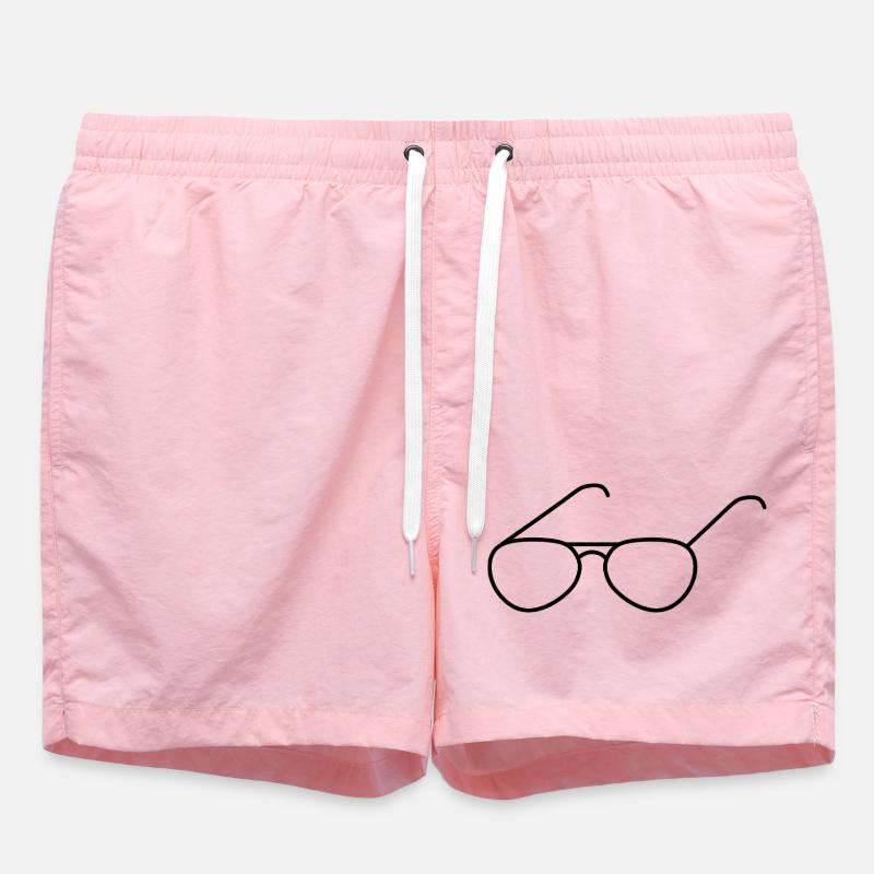 Conception de contour de lunettes - Short de bain - rose