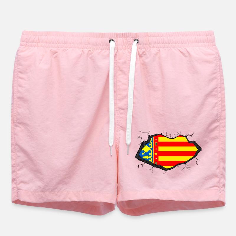 Drapeau de Valence - Short de bain - rose