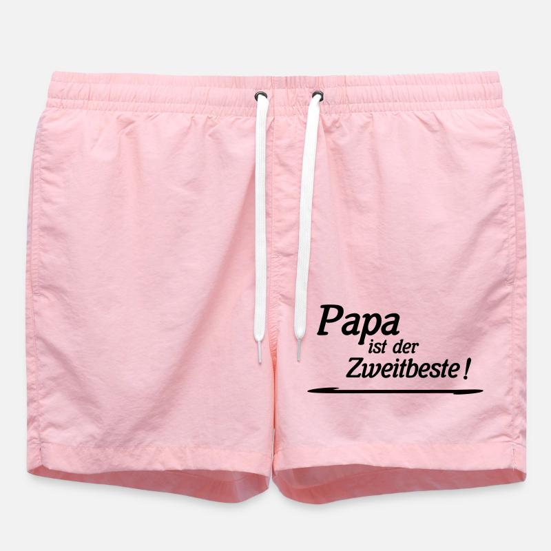 Dad is second best - Swim Trunks - pink