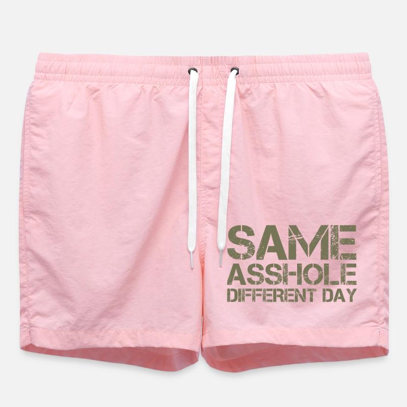 Same Asshole, different day - Swim Trunks - pink