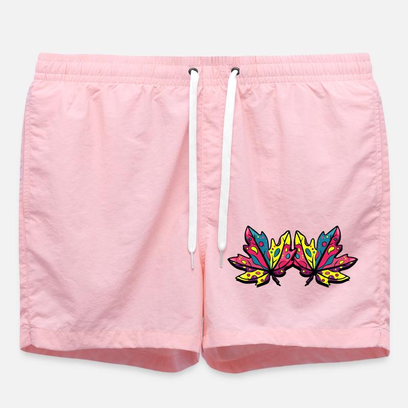 Feuilles d'érable d'automne - Short de bain - rose